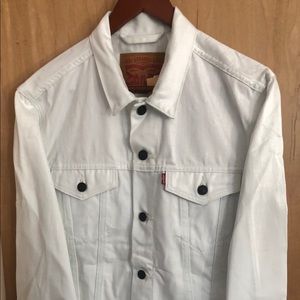 Levi’s trucker jacket M white raw unwashed denim